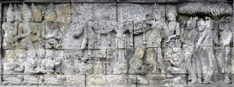 ILW Borobudur Mendut Tempelvoet 1e 28 lotosbloem