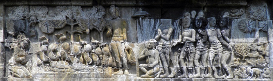ILW Borobudur Mendut Tempelvoet 1e 82 kledingstuk