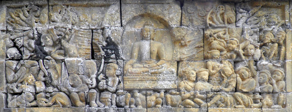ILW Borobudur Mendut Tempelvoet 1e 94 godin der Aarde