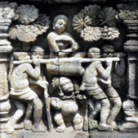 ILW Borobudur Mendut Tempelvoet 3e 75 harem