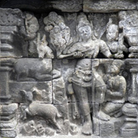 ILW Borobudur Mendut Tempelvoet 3e 97 het hert