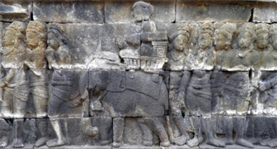ILW Borobudur Mendut Tempelvoet 2e 70 stuurt Rudrayana