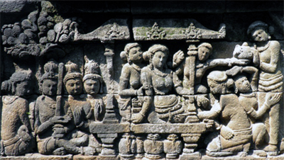ILW Borobudur Mendut Tempelvoet 4e 21 bevalling